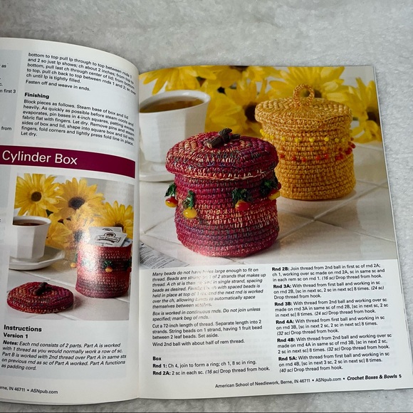 Crochet boxes and bowls by Nancy Nehring - Picture 4 of 7